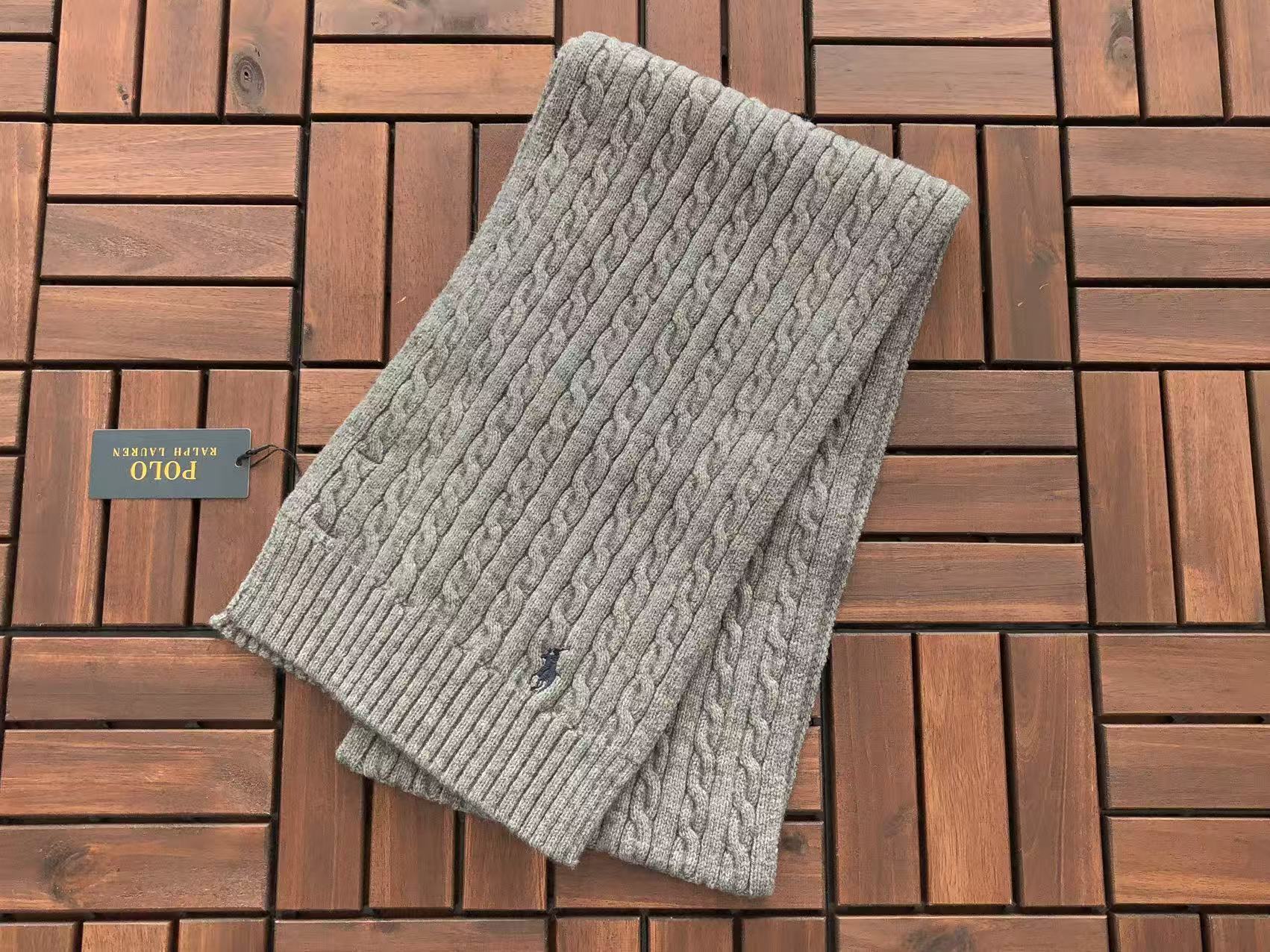 Ralph Lauren Cable-Knit Wool-Cashmere Beanie and Scarf